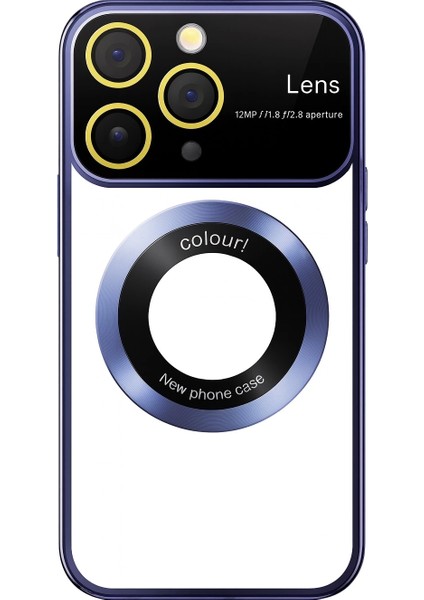 Iphone 13 Pro Kılıf Kamera Korumalı Magsafe Colourl Mavi