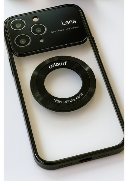 Iphone 14 Pro Max Kılıf Kamera Korumalı Magsafe Colourl Siyah