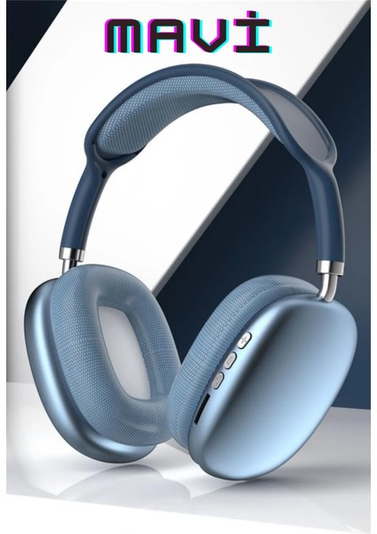 P9 Kablosuz 5.0 Mikrofonlu Bluetooth Kulaklık. P9+ Kulaklık Dtgo Premium