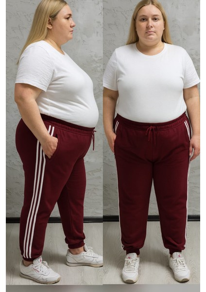 BYN-2225-BATTAL Beden 2 Iplik Bayan Eşofman