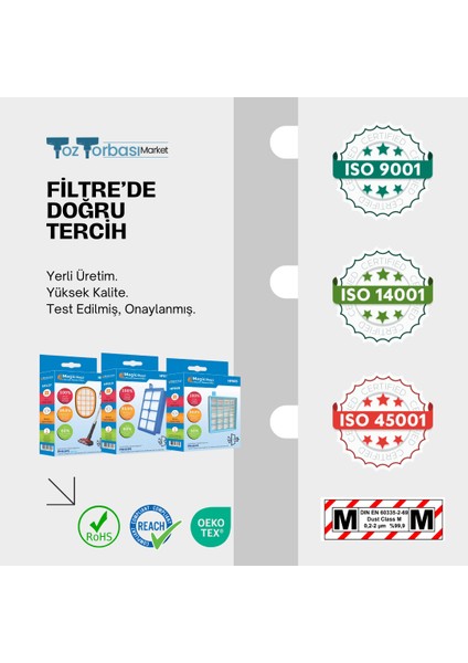 | Tayfun Süpürge Toz Torbası Bez 5'li Paket - FS10606*5 fiyatları