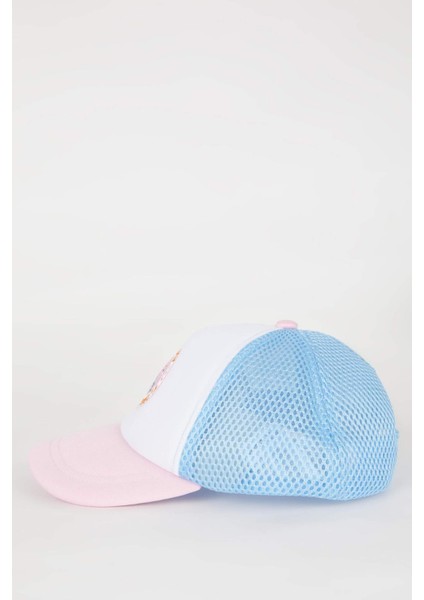 Kız Çocuk Nakışlı Gabardin Beyzbol Basketbol Şapkası B7584A824SM