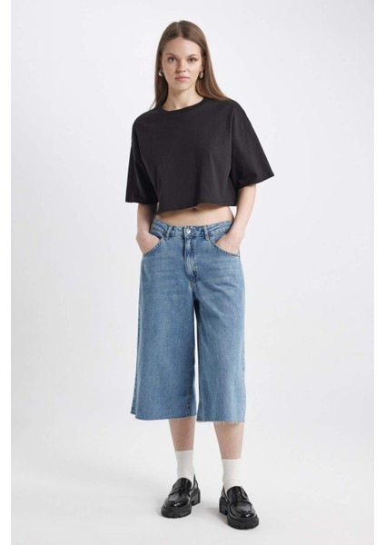 Coool Loose Fit Bisiklet Yaka Basic Düz Kısa Kollu Tişört X2381AZ24SM