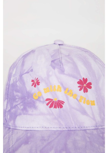 Kız Çocuk Nakışlı Beyzbol Basketbol Şapkası B7600A824SM