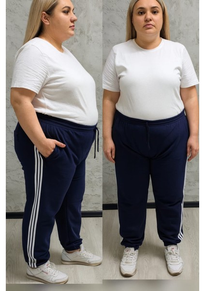 BYN-2225-BATTAL Beden 2 Iplik Bayan Eşofman