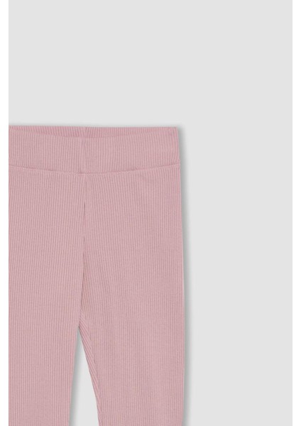 Kız Çocuk Uzun Boy Fitilli Kaşkorse Basic Tayt B6403A824SM