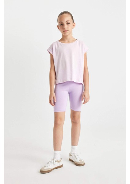 Kız Çocuk Biker Tayt B0843A824HS