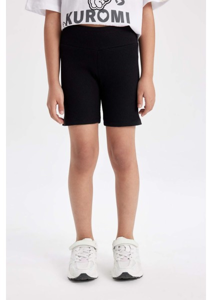 Kız Çocuk Biker Fitilli Kaşkorse Tayt