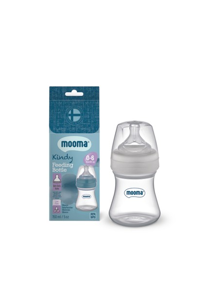 Yumuşak Akışlı 150 ml Bebek Biberonu 0-6 Ay, Şeffaf, Antikolik Özellikli fırsatları