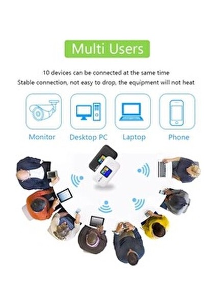 4g/lte A8-E Mobil Sim Kartlı Wi-Fi Router 300MBPS 3000 Mah Taşınabilir Kablosuz Hotspot Cep Modem fırsatları