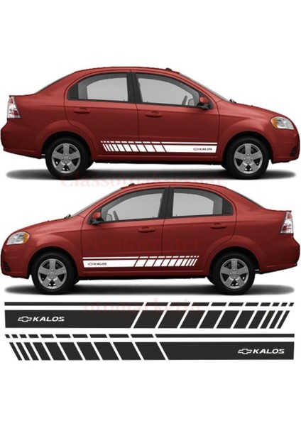 Chevrolet Kalos Için Özel Yeni Uyumlu Aksesuar Oto Yan Şerit Özel Yeni Sticker fiyatları