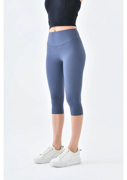 Yüksek Bel Toparlayıcı Diz Altı Kapri Tayt Capri fırsatları