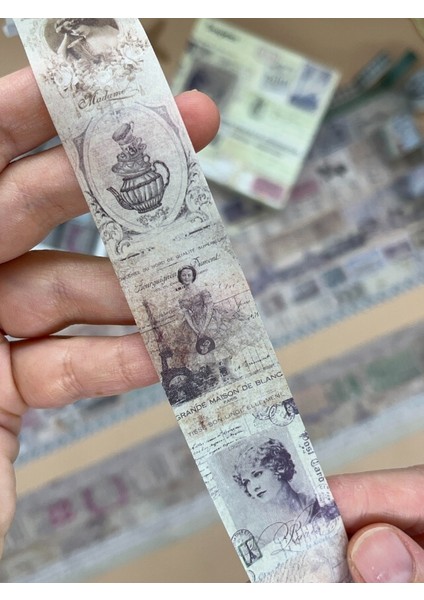 Vintage Retro Seyahat Temalı 20’li Washibant Set The Charlie Chronicle Fleeting Monologue Serisi (20*2m) Masking Tape/desenli Bant indirimleri