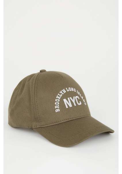 Erkek Çocuk Nakışlı Pamuklu Beyzbol Basketbol Şapkası