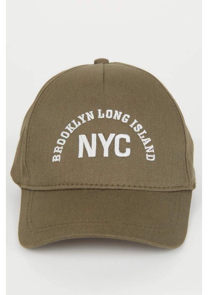 Erkek Çocuk Nakışlı Pamuklu Beyzbol Basketbol Şapkası