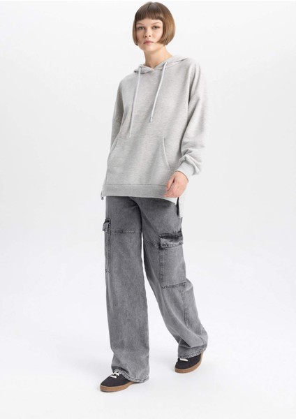 Oversize Geniş Kalıp Sweatshirt B7834AXNS