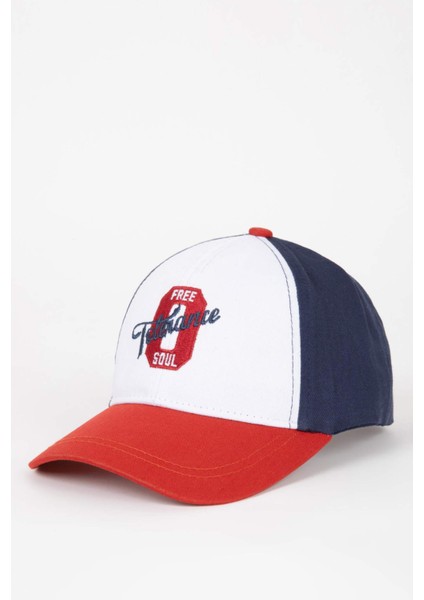 Erkek Çocuk Nakışlı Pamuklu Beyzbol Basketbol Şapkası