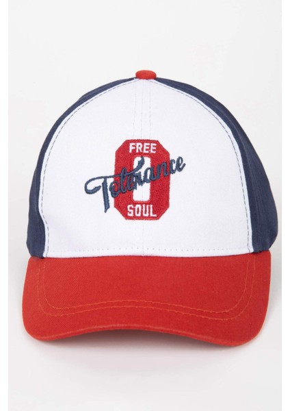 Erkek Çocuk Nakışlı Pamuklu Beyzbol Basketbol Şapkası