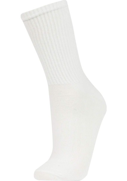 Erkek Rahat Lastikli 3'lü Pamuklu Uzun Çorap Z0806AZNS