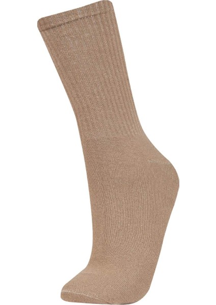 Erkek Rahat Lastikli 3'lü Pamuklu Uzun Çorap Z0806AZNS