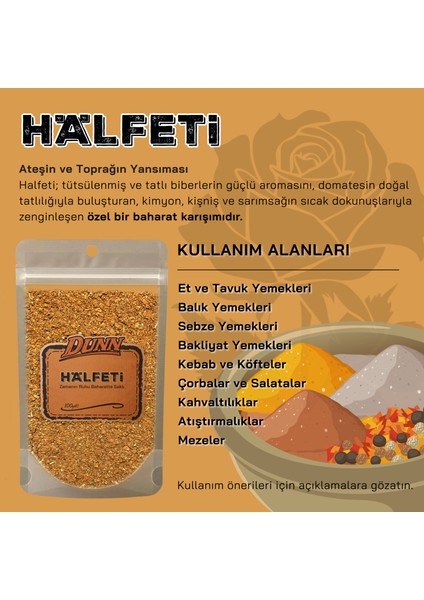 Halfeti - Ateşin ve Toprağın Yansıması - Baharat 100GR modelleri