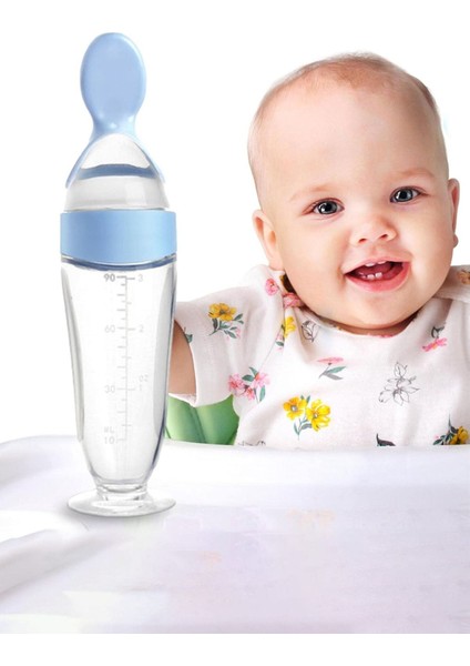 Renkli Silikon Bebek Besleme Kaşığı, 0-2 Yaş Çocuklar Için Güvenli Biberon Emziği