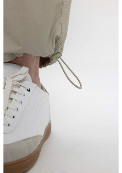 Yazlık Pantolon Relax Fit Rahat Kesim Kargo Cepli Lastikli Paça B5832AX24SP