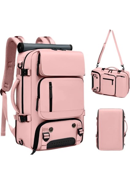 Çok Fonksiyonlu Su Geçirmez, Ayakkabı Bölmeli Spor, Seyahat Sırt Çantası Pembe modelleri