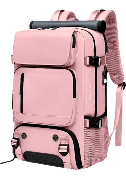 Çok Fonksiyonlu Su Geçirmez, Ayakkabı Bölmeli Spor, Seyahat Sırt Çantası Pembe indirimleri