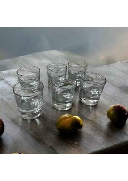 Lüks Ölçekli Viski Bardağı 2'li – Premium-Kalın Cam -El Imalatı