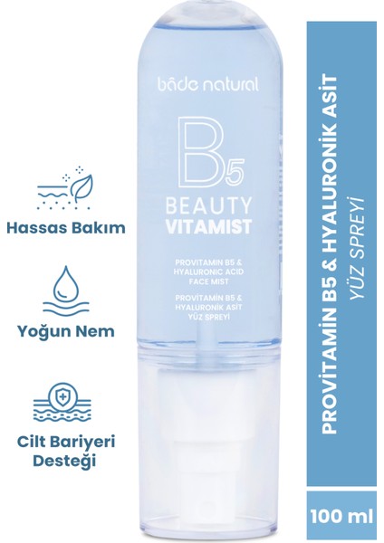 Beauty Vitamist Provitamin B5 & Hyaluronik Asit Yüz Spreyi 100 ml