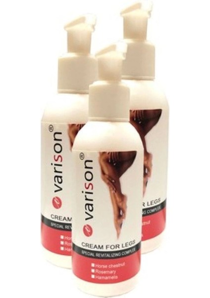 Varicose Vein Defense Cream ,selülit,diz,bacak Bakım Kremi 120 ml 3 Adet