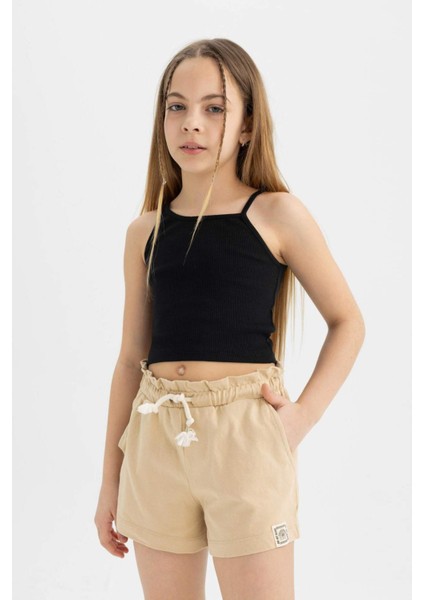 Kız Çocuk Beli Bağcıklı Şort A2455A824HS