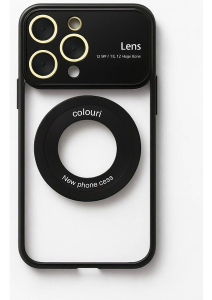 Iphone 14 Pro Kılıf Kamera Korumalı Magsafe Colourl Siyah