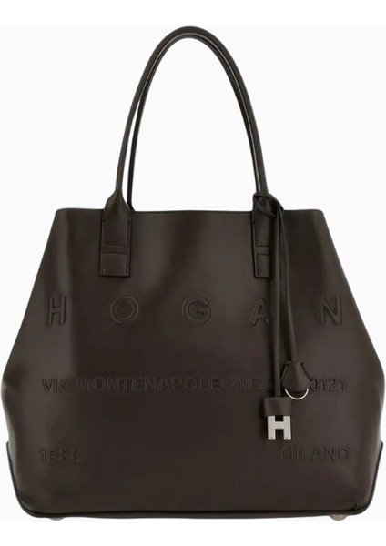 Medium Script Kahverengi Deri, Zarif ve Lüks Tote Çanta, Günlük Şehir Stili fırsatları