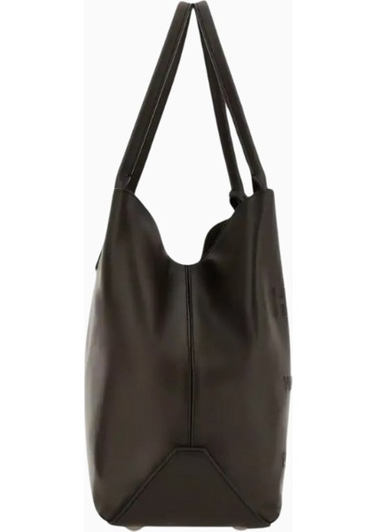 Medium Script Kahverengi Deri, Zarif ve Lüks Tote Çanta, Günlük Şehir Stili indirimleri