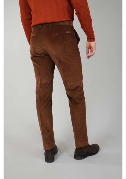 Kahve Kadife Pamuk Modal Likralı Esnek Rahat 4 Cepli Erkek Pantolon PNS24K24008_D11 fiyatları