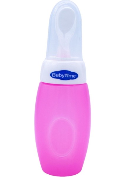 Sevimli Pembe Kaşıklı Mama ve Biberon Seti BT086