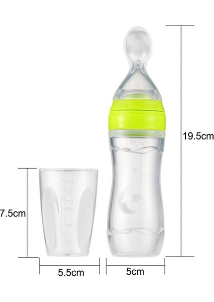 Yeşil Sıkmalı Kaşık Biberon, Bpa'sız, Yeni Doğan Ek Gıda, Güvenli ve Pratik Kullanım modelleri