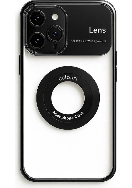 Iphone 13 Pro Max Kılıf Kamera Korumalı Magsafe Colourl Siyah