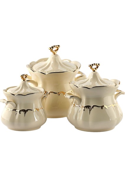 Lucky Art Palace 3lu Bone Serisi Kavanoz Seti