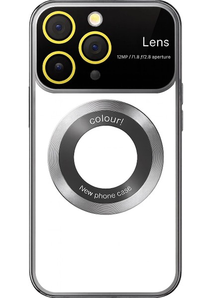 Iphone 13 Pro Kılıf Kamera Korumalı Magsafe Colourl Gümüş