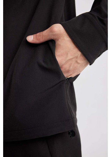 Regular Fit Polo Yaka Çıtçıt Kapamalı Cepli Teknik Gömlek Ceket B7396AX24SP