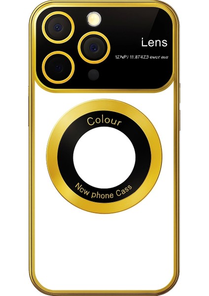 Iphone 13 Pro Kılıf Kamera Korumalı Magsafe Colourl Gold