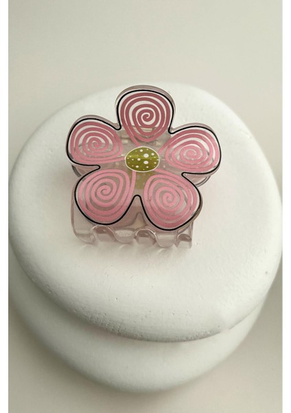 Yonca Çiçek Küçük Mandal Saç Tokası (Ölçü:5cm)