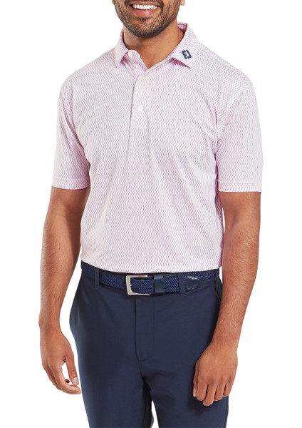 Wiggle Print Lisle Erkek Golf T-Shirt 33999 Wht/sky/pnk fiyatları