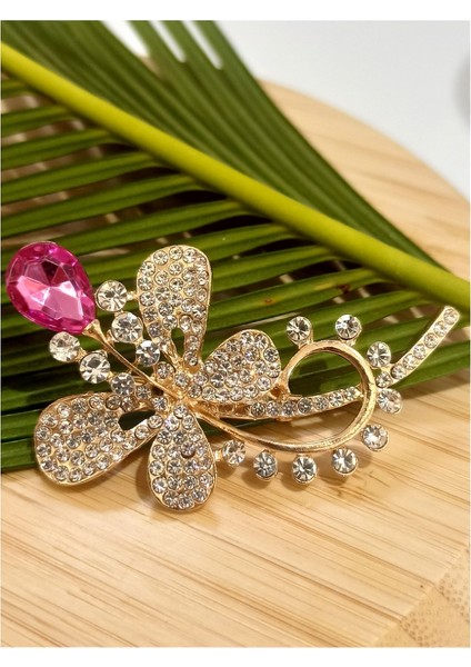Çiçek Figürlü Broş