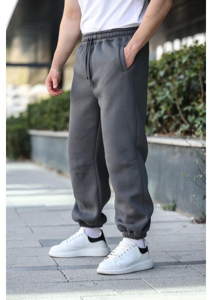 Füme Rahat Kesim Paçası Lastikli Erkek Eşofman Altı E6579