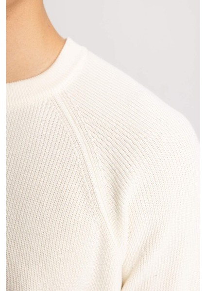 Standart Fit Normal Kesim Bisiklet Yaka Basic Düz Triko Kazak A8458AX24SP