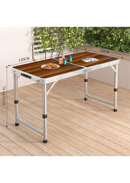 Taşınabilir Kalınlaştırılmış Alüminyum Alaşımlı Katlanır Kamp Masası - Kamp ve Outdoor Için Hafif ve Dayanıklı indirimleri